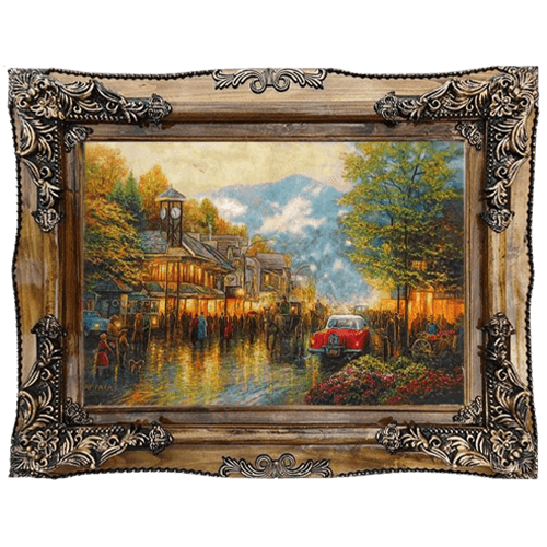 تابلو فرش دستبافت مدل پاییز